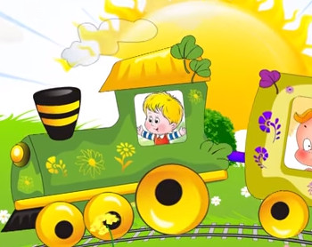 Паровозик. Музыкальный развивающий мультфильм для малышей ⁄ The train song for kids. Наше_всё!.mp4