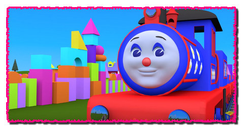 Shapes for kids children grade 1. Learn 3D shapes (geometric solids) with Choo-Choo train - part 2