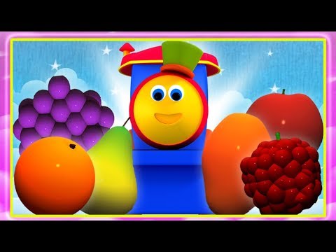 Боб фрукты поезд. Выучить названия фруктов на русском. Детские видео. Bob Fruits Train