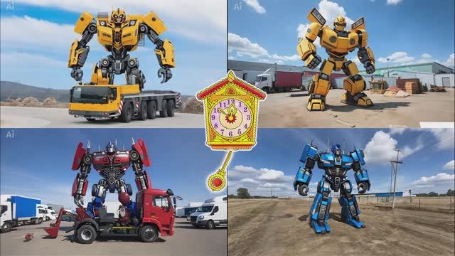 Угадай транспорт в трансформере! 10 крутых превращений — проверь себя! 🚘🚂🚒