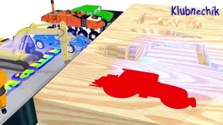 Учим Детей Цветам: Создаем Яркие Машинки из Формочек - Развивающий Мультфильм